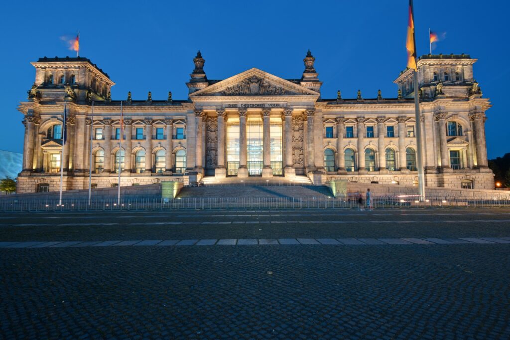 Guide Berlino - parlamento di Berlino, Reichstag, Bundestag di notte